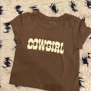 Brandy Melville Cowgirl Babytee